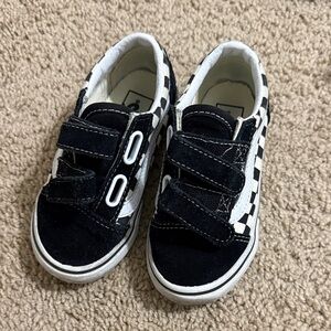 Vans Kids Black and White Checkered Sneakers